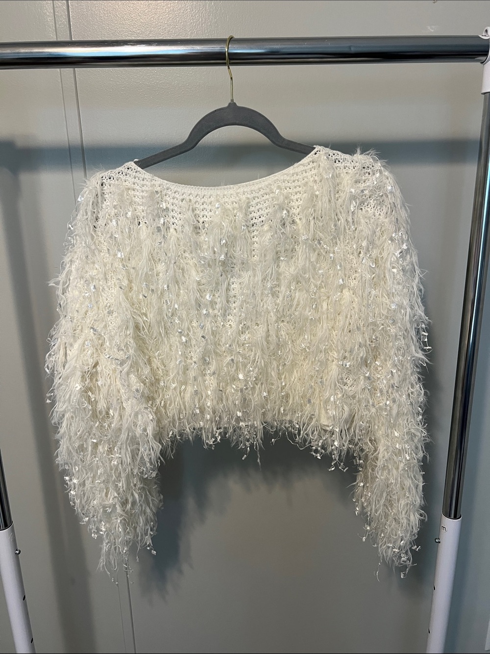 Festive White Sweater